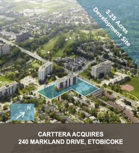 Carttera Acquires 240 Markland Drive Etobicoke Carttera   MarklandDriveAnnouncementBuzz 273x300 